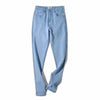 Women Casual High Waist Elastic Skinny Jeans Autumn Washed Sexy Lift Hip Stretch Pencil Jeans Female Denim Pants