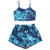 Women Casual Pajama Set Summer Style Women Sleepwear Velvet Babydoll Tie Dye Nightwear Sleepwear Homewear Short Set #YJ