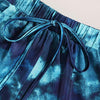 Women Casual Pajama Set Summer Style Women Sleepwear Velvet Babydoll Tie Dye Nightwear Sleepwear Homewear Short Set #YJ
