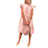 Women Casual Solid Color O Neck Ruffled Short Sleeve Large Hem A Line Midi Dress Women's Clothing Summer Dresses female vestidos