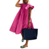 Women Casual Solid Color O Neck Ruffled Short Sleeve Large Hem A Line Midi Dress Women's Clothing Summer Dresses female vestidos