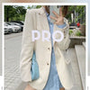 Women Casual Solid Colour Blazer Casual Style Long Sleeve Turn Down Collar Single Breasted Office Work Blazer