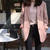 Women Casual Solid Colour Blazer Casual Style Long Sleeve Turn Down Collar Single Breasted Office Work Blazer