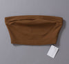Women Casual Tube Tops Cropped Tops Pure Color Tube 8 Colors