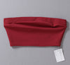 Women Casual Tube Tops Cropped Tops Pure Color Tube 8 Colors