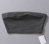 Women Casual Tube Tops Cropped Tops Pure Color Tube 8 Colors