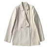 Women Classic OL Blazer Coat Ladies Elegant Double-breasted Silhouette Suit Jacket Female Outwear Tops