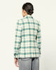 Women Coat 2022 Autumn Green Plaid Woolen Blazer Commuter Single-breasted Short Long Sleeve Top