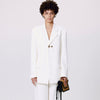 Women Coat 2023 Spring and Summer Suit Jacket Pure White Women Loose Casual Coat Suit