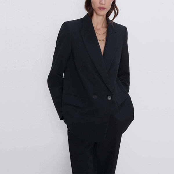 Women Coat Tassel Long Blazer Woman Navy Blue Pants Cn(origin)vest Offici De(origin) Vinylon Paint Splash Poncho Es(origin)silk