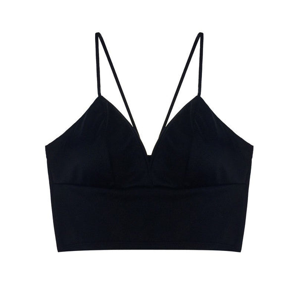Women Corset Busty Chest Tank Top 2022 Summer Women Short Bralette Low Cut Tanks Top Bandage Camis