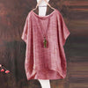 Women Cotton Tops 3XL 4XL 5XL Plus Size Blouses O Neck Loose Casual Shirts Irregular Hem tunics female Summer Tops Oversized HOT