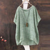 Women Cotton Tops 3XL 4XL 5XL Plus Size Blouses O Neck Loose Casual Shirts Irregular Hem tunics female Summer Tops Oversized HOT