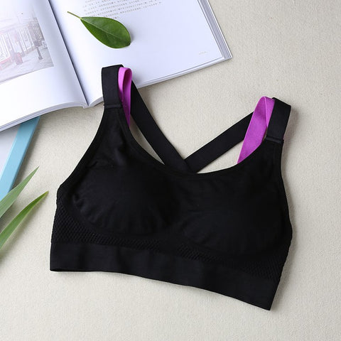 Women Crop Top Cropped Padded Bra Cotton Tank Top Vest Fitness Stretch Women's Tanks Workout Bras