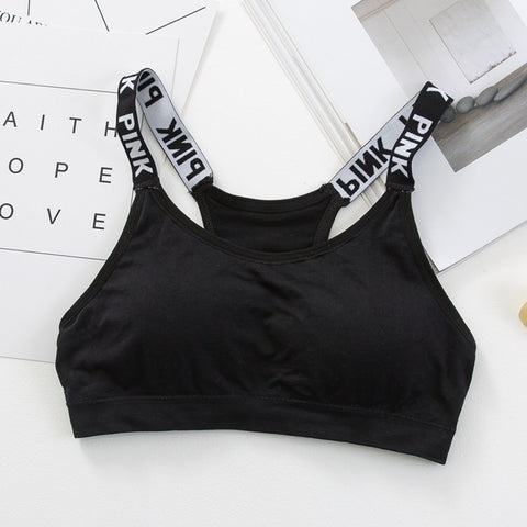 Women Crop Top Cropped Padded Bra Tank Top Vest Fitness Stretch Women's Tanks Workout Bras