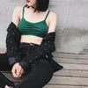 Women Crop Tops Camisole Camis Solid Colors Bralette Underwear Strappy Padded Bra Tops Cotton Vest Tank Top