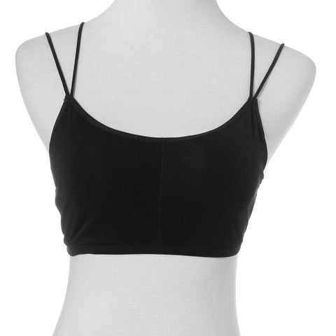 Women Crop Tops Summer 2022 Backless Bandage Strap Cropped Vest Cut Out Beachwear Cotton Tank Tops Women Camis Black White