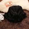 Women Deep V-neck Ruffles Shirts Spring Autumn Lace Up Chiffon Blouses Ladies Pleated Tops Elegant Office Blusas