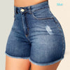 Women Denim Shorts with Ripped Slim Fit High Waist Skinny Stretch Short Jeans Sexy Style Cool Summer Clothing