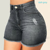 Women Denim Shorts with Ripped Slim Fit High Waist Skinny Stretch Short Jeans Sexy Style Cool Summer Clothing