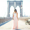 Women Dress Formal Party Cocktail Wedding  Bridesmaid Pink Sleeveless Dress Casual Lace Long Dress