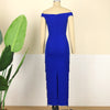 Women Dresses Blue Tassels Fringe Sexy Party Off Shoulder Sleevless Elegant Bodycon Long Cocktail Birthday Outfits Celebrate New