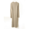 Women Dresses Plus-Longer Soft Warm Knitting-Dress 100% Pure Merino Wool Knitwears Ladies Winter 2022 5Colors Pullovers