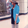Women Elegant Blazer Black Blue Outerwear Casual Long Sleeve Lapel Collar Pocket Slim Female Coat Spring Office Lady Fashion