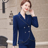 Women Elegant High End Jacket Long Sleeve Blazer Work Wear Keep Slim Office Lady Formal Coat Outwear Double Breasted