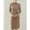 Women Elegant O Neck Sweater Autumn Winter Knit Dress Long Sleeve Jumper Sashes Oversize Dresses Loose Robe Pull Vestidos