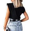 Women Elegant Sleeveless Blouse Shirt 2023 Summer Casual O Neck Pullover Blusa Office Lady Streetwear Tops Blouses