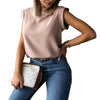 Women Elegant Sleeveless Blouse Shirt 2023 Summer Casual O Neck Pullover Blusa Office Lady Streetwear Tops Blouses
