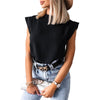 Women Elegant Sleeveless Blouse Shirt 2023 Summer Casual O Neck Pullover Blusa Office Lady Streetwear Tops Blouses