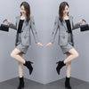 Women Embroidery Blazer Set Spring Autumn Elegant Office Lady Single Button Suit Jacket Short Wrap Skirts 2 Piece Set