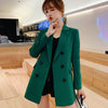 Women Fall Blazers Warm Long Coat Plus Size Female Slim Fits Lapel Elegant Overcoat Autumn Spring Office Outerwear Manteau Femme