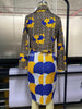 Women Print 2 Piece Skirt Set Dashiki African Long Sleeve Crop Top Suit Midi Skirt Casual Plus Size Two Piece Set Outfit