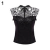 Women Fashion Sleeveless Hollow Lace Vest Tank Top Halter Backless Casual Camisole