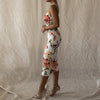 Women Floral Print Midi Dress 2022 Summer Spaghetti Strap Sexy Sleeveless Bodycon Pencil Dress Evening Party Elegant Dresses
