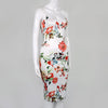 Women Floral Print Midi Dress 2022 Summer Spaghetti Strap Sexy Sleeveless Bodycon Pencil Dress Evening Party Elegant Dresses