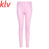 Women Girl Faux Leather Snakeskin Stretchy Pencil Pants Jegging Leggings