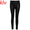 Women Girl Faux Leather Snakeskin Stretchy Pencil Pants Jegging Leggings