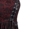 Women Gothic Black Dress Plus Size Halloween Lace Mesh Patchwork Sleeveless Camisole Party Dress Casual Women Elegant Dresses