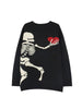 Women Gothic Punk Skull Pattern Oversized Sweater Harajuku Loose Pullover Emo Long Sleeve Female Streetwear Y2K 90s Knit Sweater