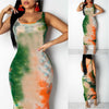 Women Graffiti Slim Fit Dress Ladies Girls Boho Long Maxi Dresses Evening Party Beach Bodycon Dresses Sundress