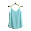 Women Halter Top Chiffon Tanks Camis Tops Sleeveless Vest V Neck Blouse Summer Debardeur Fem Tank Tops Clothes Ladies Tataria