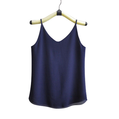 Women Halter Top Chiffon Tanks Camis Tops Sleeveless Vest V Neck Blouse Summer Debardeur Fem Tank Tops Clothes Ladies Tataria