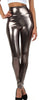 Women High Elastic Thin Faux Leather Leggings Large Size Xl-5XL Imitation Leather Pants Skinny Shiny Black Plus Leggings