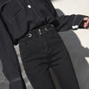 Women High Waist Elastic Skinny Denim Pencil Pants Mom Jeans Camisa Feminina Ladies Slim Casual Cropped pants Female Streetwear