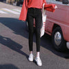 Women High Waist Elastic Skinny Denim Pencil Pants Mom Jeans Camisa Feminina Ladies Slim Casual Cropped pants Female Streetwear