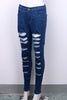 Women High Waist Jeans Ladies Ripped Pants Women Looks Slim Skinny Fashion Hole Jeans Stretch Pencil Denim Pants Women Clothes